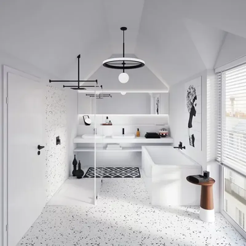 Casa si Gradina - Sanitare - Lavoar baie si accesorii - Baterii sanitare - Pipa cada Villeroy&Boch Architectura negru mat 22.4 cm - Infinity.ro