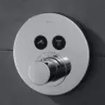 Casa si Gradina - Sanitare - Lavoar baie si accesorii - Baterii sanitare - Unitate comanda Axor ShowerSelect, 2 iesiri, termostat, necesita valva, crom, 36723000 - Infinity.ro