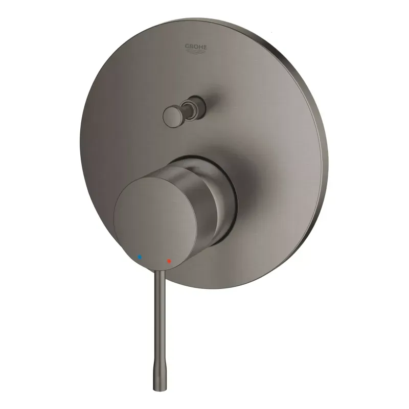 Casa si Gradina - Sanitare - Lavoar baie si accesorii - Baterii sanitare - Unitate comanda Grohe Essence 24058AL1, aparenta, diverter, 2 iesiri, necesita valva, mat, grafit - Infinity.ro