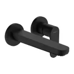 Casa si Gradina - Sanitare - Lavoar baie si accesorii - Baterii sanitare - Baterie lavoar incastrata Hansgrohe Rebris S negru mat - Infinity.ro