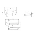 Casa si Gradina - Sanitare - Lavoar baie si accesorii - Baterii sanitare - Baterie lavoar incastrata Villeroy&Boch Architectura monocomanda crom lucios fara corp ingropat - Infinity.ro