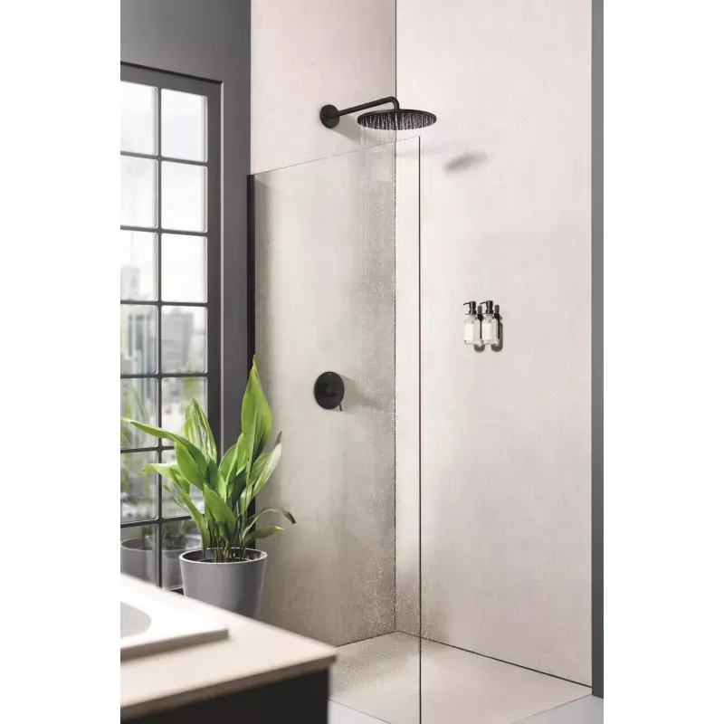 Casa si Gradina - Sanitare - Lavoar baie si accesorii - Baterii sanitare - Unitate comanda Grohe Essence, 1 functie, necesita valva, mat, negru, 24168KF1 - Infinity.ro