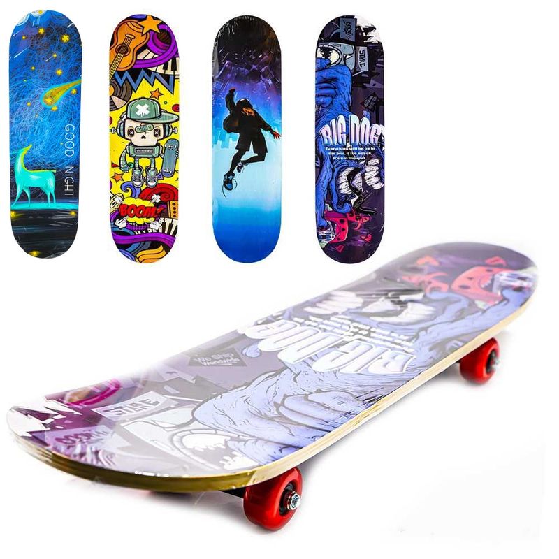 Sport si Outdoor - Role, trotinete si skateboard - Placi de rulat - Skateboard - Placa skateboard din lemn, 60 cm - Infinity.ro