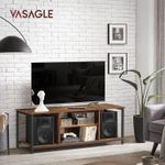 Casa si Gradina - Mobilier - Comode si corpuri - Comode - VASAGLE Comoda TV pentru televizor pana la 60 inch, stil industrial, 120x40x50 cm, maro rustic - Infinity.ro