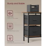 Casa si Gradina - Mobilier - Mese si birouri - Birouri - Birou de colt in forma L, cu 2 sertare si suport monitor, montare pe ambele parti, stil industrial, 115x105 cm, maro - Infinity.ro