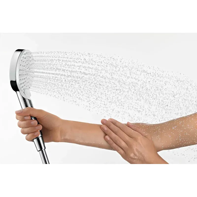 Casa si Gradina - Sanitare - Cazi si cabine de dus - Coloane si seturi de dus - Coloana dus Hansgrohe Crometta, 670 mm, 1 functie, crom, 26554400 - Infinity.ro