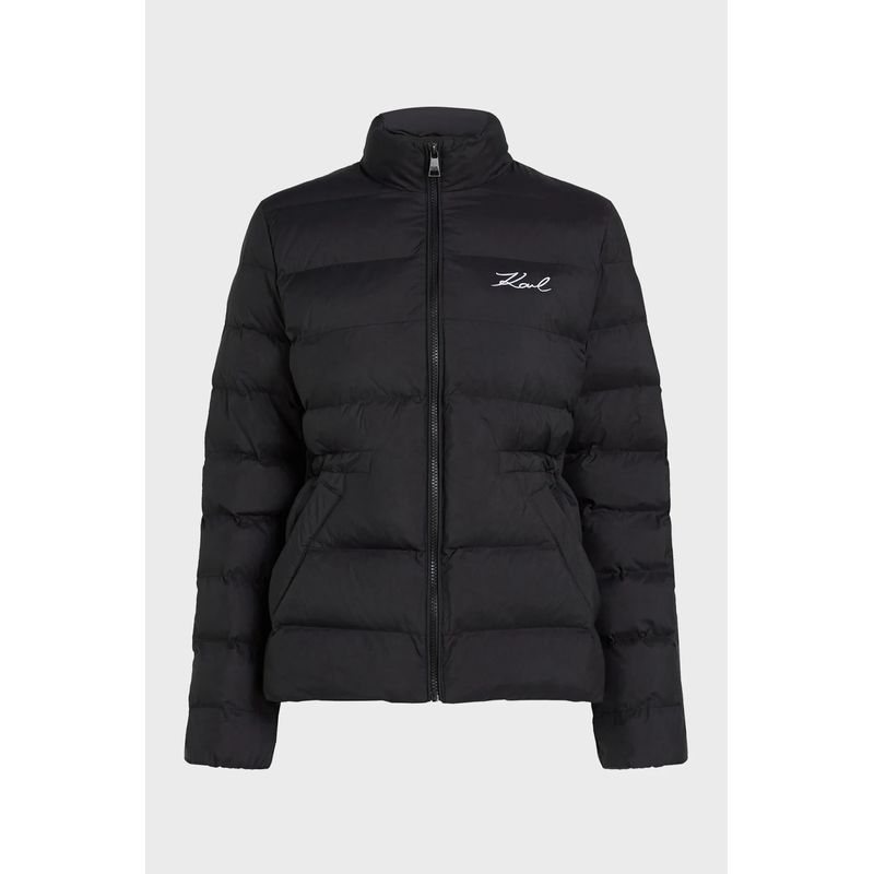 Fashion, accesorii si bijuterii - Femei - Imbracaminte femei - Jachete si geci femei - Jacheta scurta dama Karl Lagerfeld A1W15049 Negru S INTL - Infinity.ro