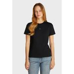 Fashion, accesorii si bijuterii - Femei - Imbracaminte femei - Tricouri si topuri femei - Tricou dama  Calvin Klein Jeans  J20J225084 XS INTL Negru - Infinity.ro
