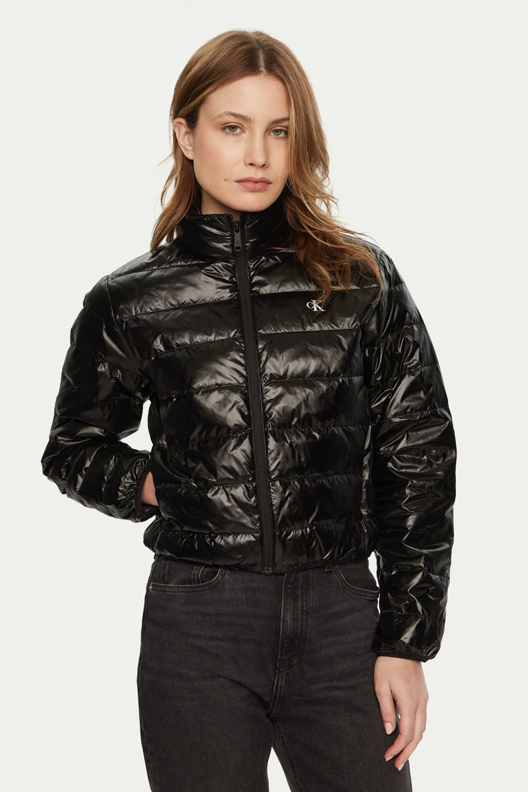 Geaca dama din puf Calvin Klein Jeans J20J224698 S INTL Negru