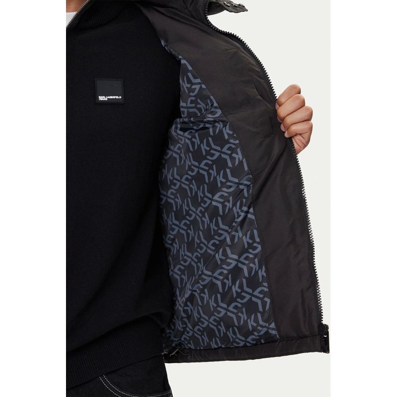 Fashion, accesorii si bijuterii - Barbati - Imbracaminte - Jachete si geci barbati - Geaca barbati Karl Lagerfeld Jeans A3M15033 Negru M INTL - Infinity.ro