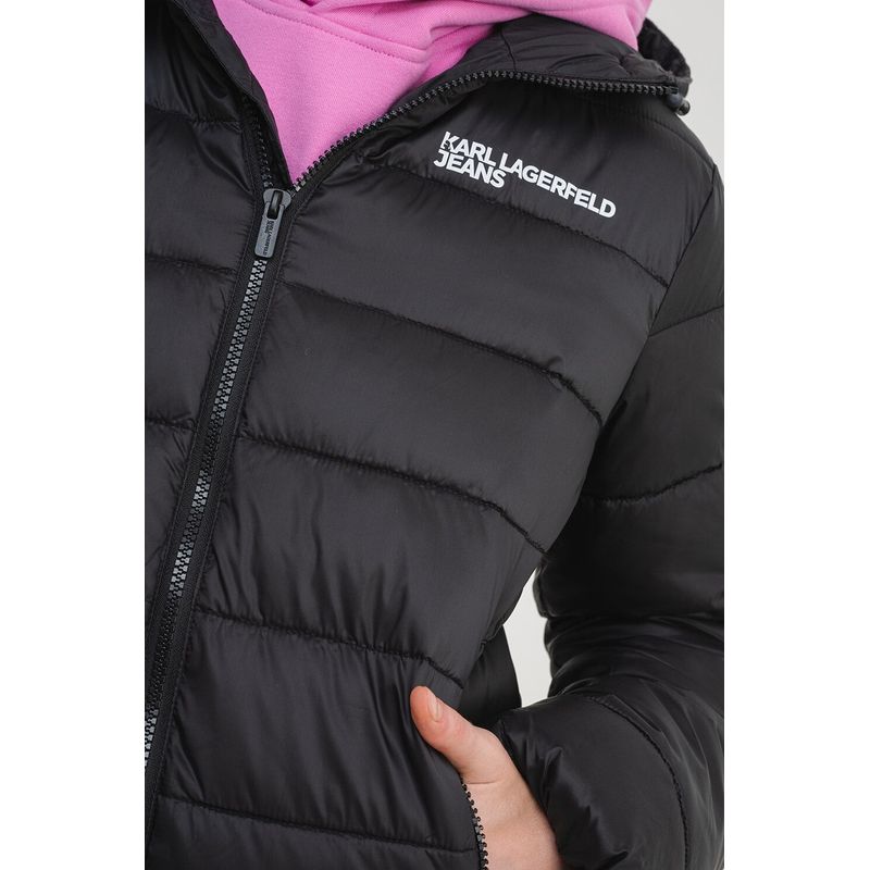 Fashion, accesorii si bijuterii - Femei - Imbracaminte femei - Jachete si geci femei - Geaca dama Karl Lagerfeld Jeans A3W15026 Negru M INTL - Infinity.ro