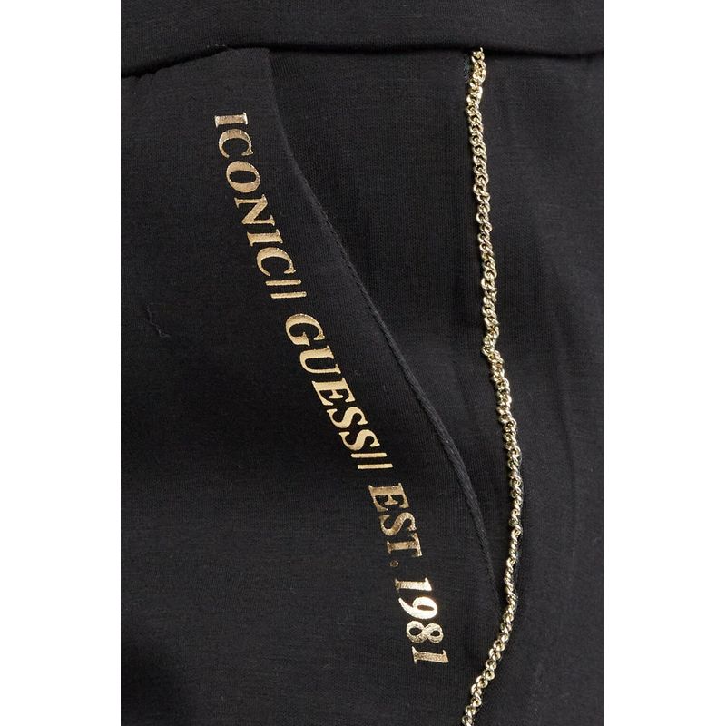 Fashion, accesorii si bijuterii - Femei - Imbracaminte femei - Pantaloni femei - Pantaloni dama Guess W2RB01 S INTL Negru - Infinity.ro