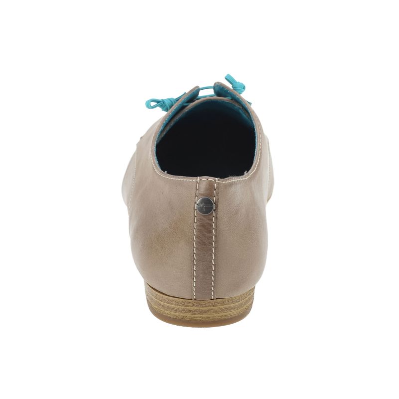 Fashion, accesorii si bijuterii - Femei - Incaltaminte femei - Sneakers si tenisi femei - Pantofi dama Tamaris Boyfriend, piele naturala, bej 38 - Infinity.ro