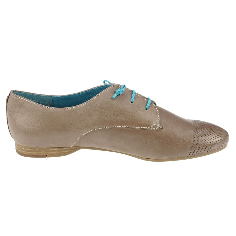 Fashion, accesorii si bijuterii - Femei - Incaltaminte femei - Sneakers si tenisi femei - Pantofi dama Tamaris Boyfriend, piele naturala, bej 38 - Infinity.ro
