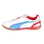 Sport si Outdoor - Echipament Sportiv - Incaltaminte sport - Pantofi sport - Ghete fotbal sala Puma EvoSPEED 5 IT, white-limoges-red 46 - Infinity.ro
