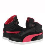 Fashion, accesorii si bijuterii - Copii - Incaltaminte copii - Ghete si cizme copii - Ghete fete Puma Glyde court V, black-virtual pink 19 - Infinity.ro
