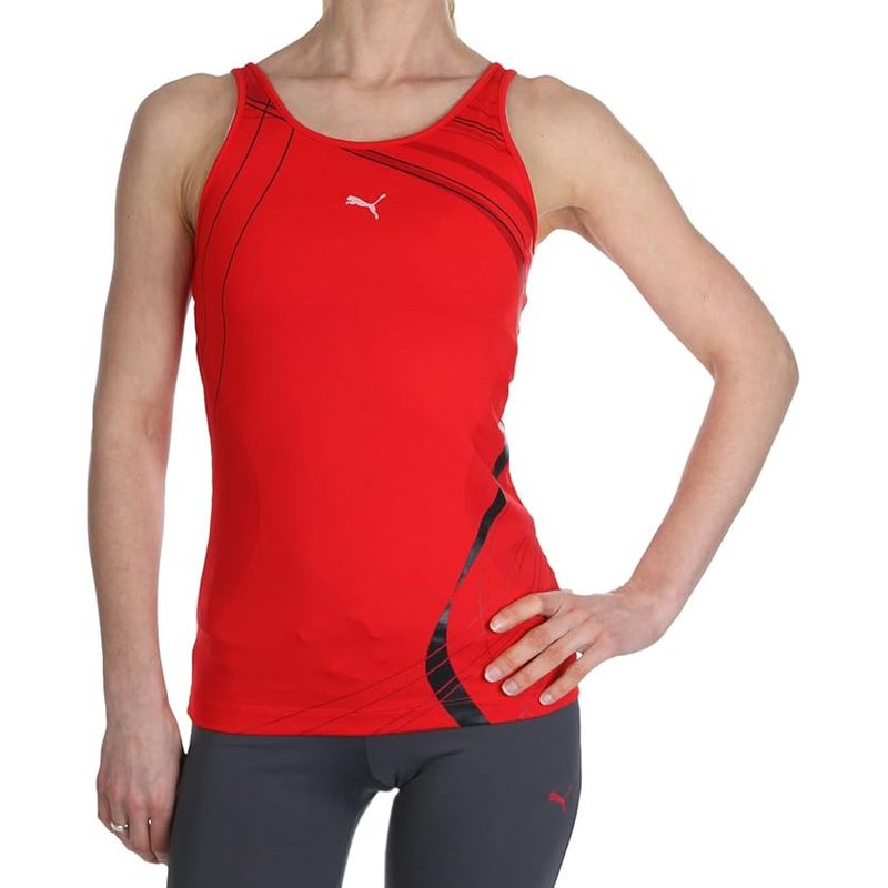 Sport si Outdoor - Echipament Sportiv - Imbracaminte sport - Maiouri sport - Maieu Puma femei pentru antrenamente, chinese red XS - Infinity.ro