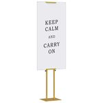 Casa si Gradina - Decoratiuni - Decoratiuni petrecere - Accesorii pentru petrecere - Panouri pentru Targuri 2 pcs Auriu 30 x 24 x 208 cm Fier - Infinity.ro