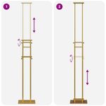 Casa si Gradina - Decoratiuni - Decoratiuni petrecere - Accesorii pentru petrecere - Panouri pentru Targuri 2 pcs Auriu 30 x 24 x 208 cm Fier - Infinity.ro