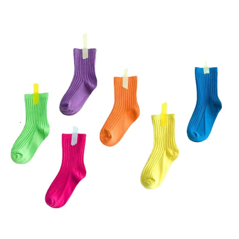 Fashion, accesorii si bijuterii - Copii - Lenjerie si pijamale copii - Sosete si dresuri copii - Sosete colorate pentru copii Galben Deschis 5- 8 ani - Infinity.ro