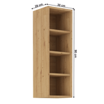Casa si Gradina - Mobilier - Dulapuri si sifoniere - Dulapuri - Dulap superior cu rafturi, stejar artizan, LULA 30 G-90 OTW - Infinity.ro
