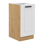 Casa si Gradina - Mobilier - Dulapuri si sifoniere - Dulapuri - Dulap inferior, alb/stejar artizan, LULA 40D 1F BB - Infinity.ro