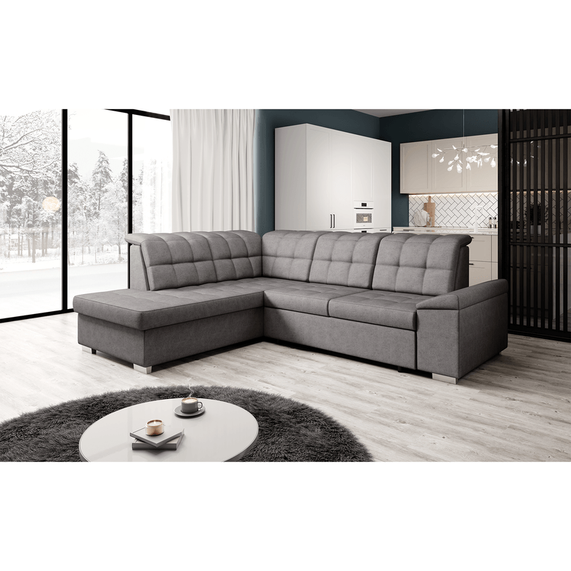 Casa si Gradina - Mobilier - Canapele si coltare - Canapele - Canapea extensibila, gri-maroniu, stanga, OREO ROH - Infinity.ro