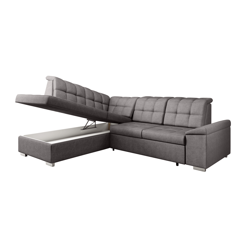 Casa si Gradina - Mobilier - Canapele si coltare - Canapele - Canapea extensibila, gri-maroniu, stanga, OREO ROH - Infinity.ro