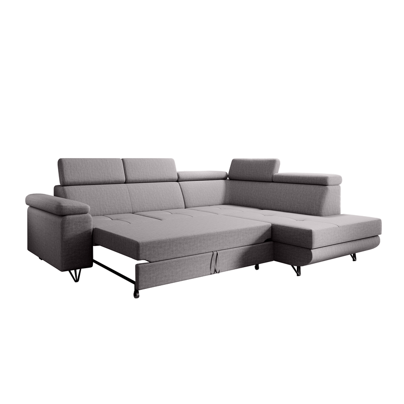 Casa si Gradina - Mobilier - Canapele si coltare - Canapele - Canapea extensibila, gri deschis, dreapta, JOGI ROH - Infinity.ro