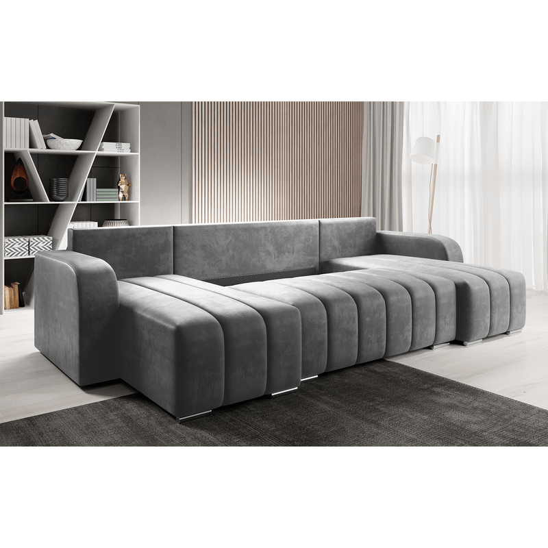 Casa si Gradina - Mobilier - Canapele si coltare - Canapele - Set universal canapea, culoare gri, PORIMA U - Infinity.ro