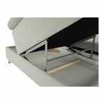 Casa si Gradina - Mobilier - Canapele si coltare - Canapele - Set canapea cu spatiu de depozitare, gri deschis, material textil, stanga, BUTON R - Infinity.ro