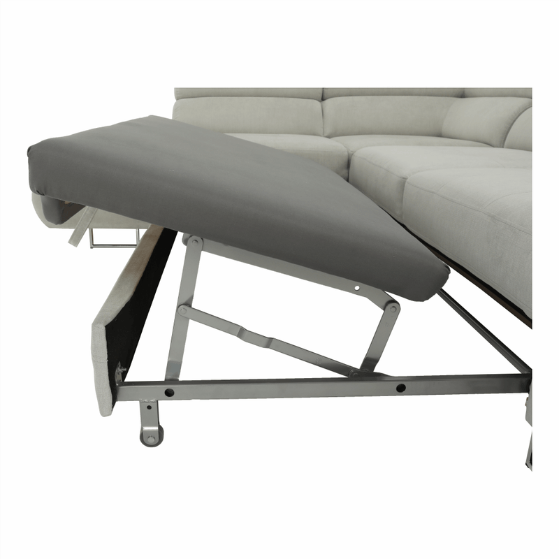 Casa si Gradina - Mobilier - Canapele si coltare - Canapele - Set canapea cu spatiu de depozitare, gri deschis, material textil, stanga, BUTON R - Infinity.ro