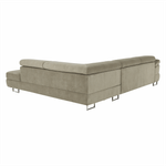 Casa si Gradina - Mobilier - Canapele si coltare - Canapele - Set canapea cu spatiu de depozitare, maro deschis melanj, material textil, dreapta, BUTON R - Infinity.ro