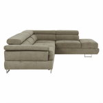 Casa si Gradina - Mobilier - Canapele si coltare - Canapele - Set canapea cu spatiu de depozitare, maro deschis melanj, material textil, dreapta, BUTON R - Infinity.ro