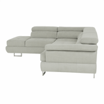 Casa si Gradina - Mobilier - Canapele si coltare - Canapele - Set canapea cu spatiu de depozitare, gri deschis, material textil, stanga, BUTON R - Infinity.ro