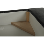 Casa si Gradina - Mobilier - Canapele si coltare - Canapele - Set canapea cu spatiu de depozitare, gri, material textil, stanga, BUTON R - Infinity.ro