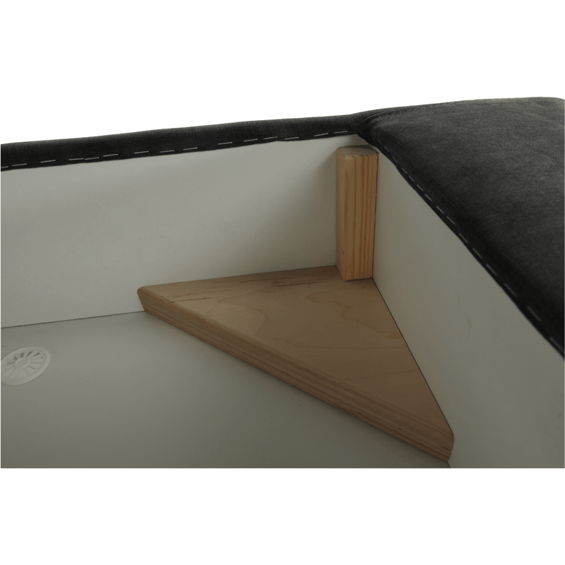 Casa si Gradina - Mobilier - Canapele si coltare - Canapele - Set canapea cu spatiu de depozitare, gri, material textil, stanga, BUTON R - Infinity.ro