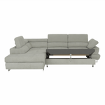 Casa si Gradina - Mobilier - Canapele si coltare - Canapele - Set canapea cu spatiu de depozitare, gri deschis, material textil, stanga, BUTON R - Infinity.ro