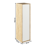 Casa si Gradina - Mobilier - Dulapuri si sifoniere - Dulapuri - Dulap de haine, stejar artizan/alb, RIOMA TYP 20 - Infinity.ro