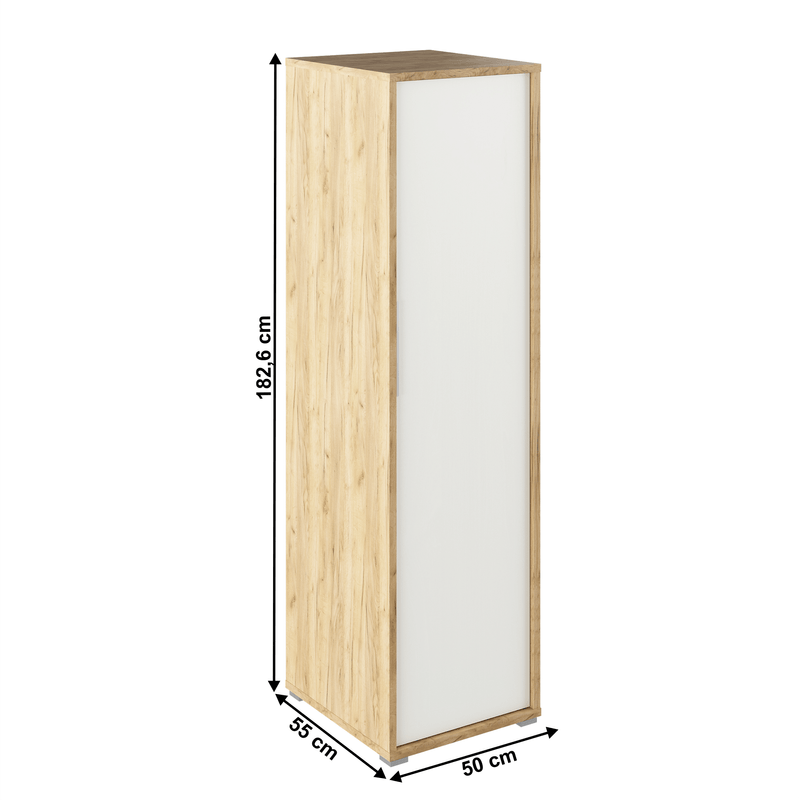 Casa si Gradina - Mobilier - Dulapuri si sifoniere - Dulapuri - Dulap de haine, stejar artizan/alb, RIOMA TYP 20 - Infinity.ro