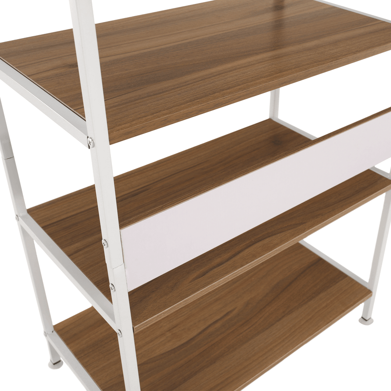 Casa si Gradina - Mobilier - Biblioteci si rafturi - Rafturi - Raft cu 4 polite, stejar sonoma/ alb, SALVE - Infinity.ro