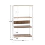 Casa si Gradina - Mobilier - Biblioteci si rafturi - Rafturi - Raft cu 4 polite, stejar sonoma/ alb, SALVE - Infinity.ro