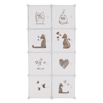 Casa si Gradina - Mobilier - Dulapuri si sifoniere - Dulapuri - Dulap modular pentru copii, model alb / maro, KIRBY - Infinity.ro