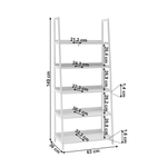 Casa si Gradina - Mobilier - Biblioteci si rafturi - Rafturi - Etajera cu 5 rafturi, alb, REON TYP 3 - Infinity.ro