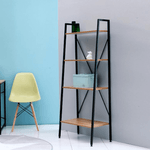 Casa si Gradina - Mobilier - Biblioteci si rafturi - Rafturi - Polita, 4 rafturi, stejar / negru, THEA - Infinity.ro