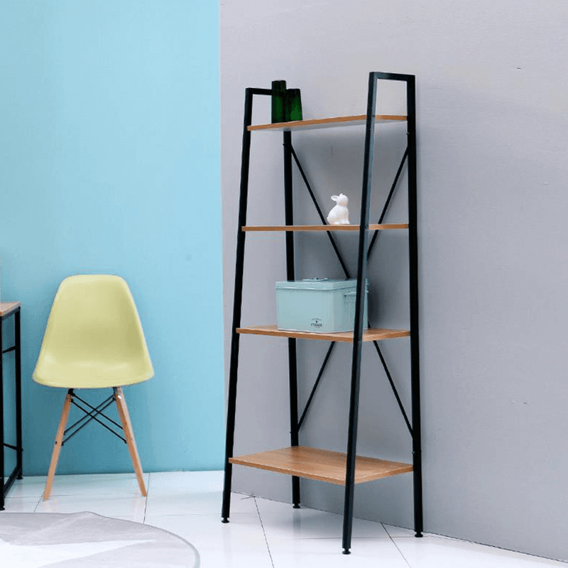 Casa si Gradina - Mobilier - Biblioteci si rafturi - Rafturi - Polita, 4 rafturi, stejar / negru, THEA - Infinity.ro