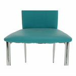 Casa si Gradina - Mobilier - Scaune si fotolii - Scaune - Scaun bucatarie, piele ecologica albastru petrol/crom, OLIVA NEW - Infinity.ro