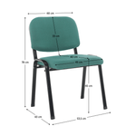 Casa si Gradina - Mobilier - Scaune si fotolii - Scaune - Scau de birou, verde, ISO ECO - Infinity.ro