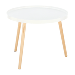 Casa si Gradina - Mobilier - Mese si birouri - Masute de cafea - Masuta auxiliara, alb/natural, SANSE TYP 1 - Infinity.ro