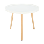 Casa si Gradina - Mobilier - Mese si birouri - Masute de cafea - Masuta auxiliara, alb/natural, SANSE TYP 1 - Infinity.ro